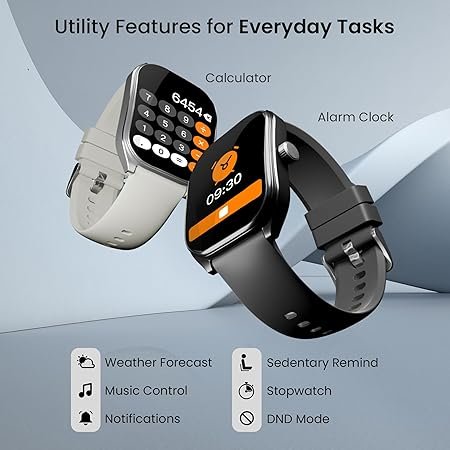 CELLECOR M6 Twist 2.01" HD Curved Display Smart Watch, Bluetooth Calling, 100+ Watch Faces, 100+ Sports Modes - Image 3