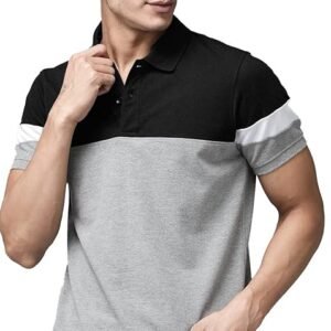 LEOTUDE Men's Regular Fit Half Sleeve Matty Polo T-Shirt | Plus Size Also Available